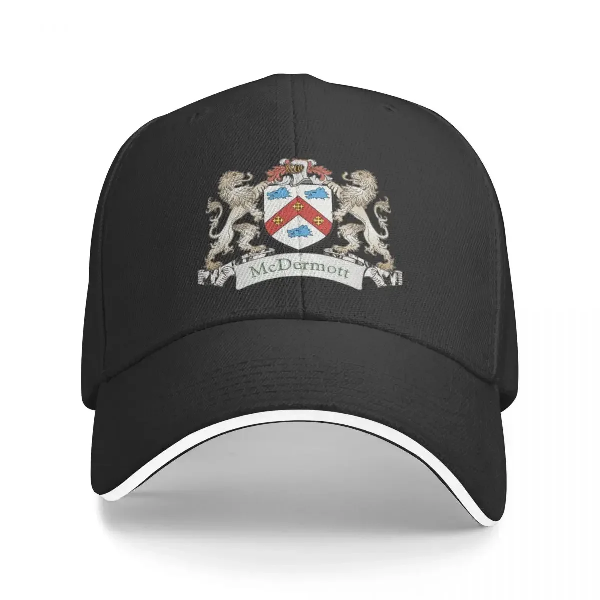 

McDermott Coat of Arms Baseball Cap Sunscreen cute Hat Man Luxury Sun Hats For Women Men's