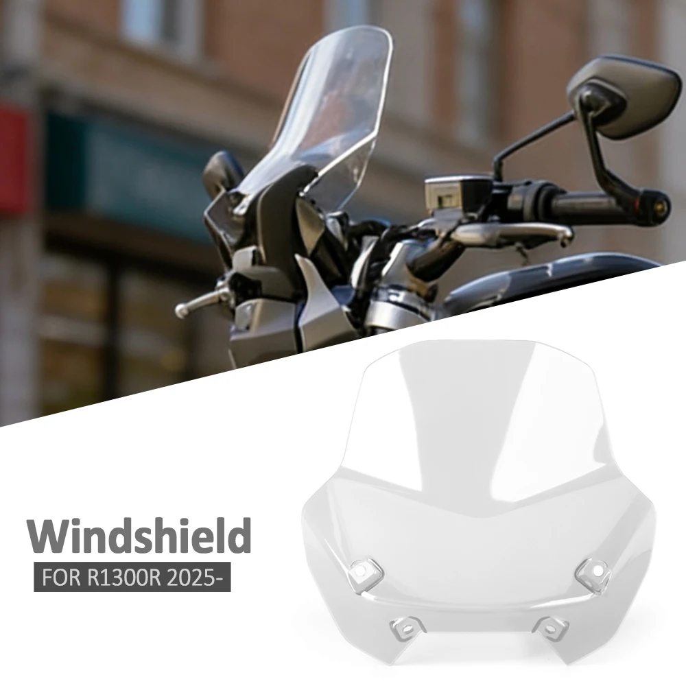 

New Front Upper Fairing Windshield Wind deflector Cowling Windscreen Motorcycle For BMW R1300R R1300 R 1300 R 2025 2026