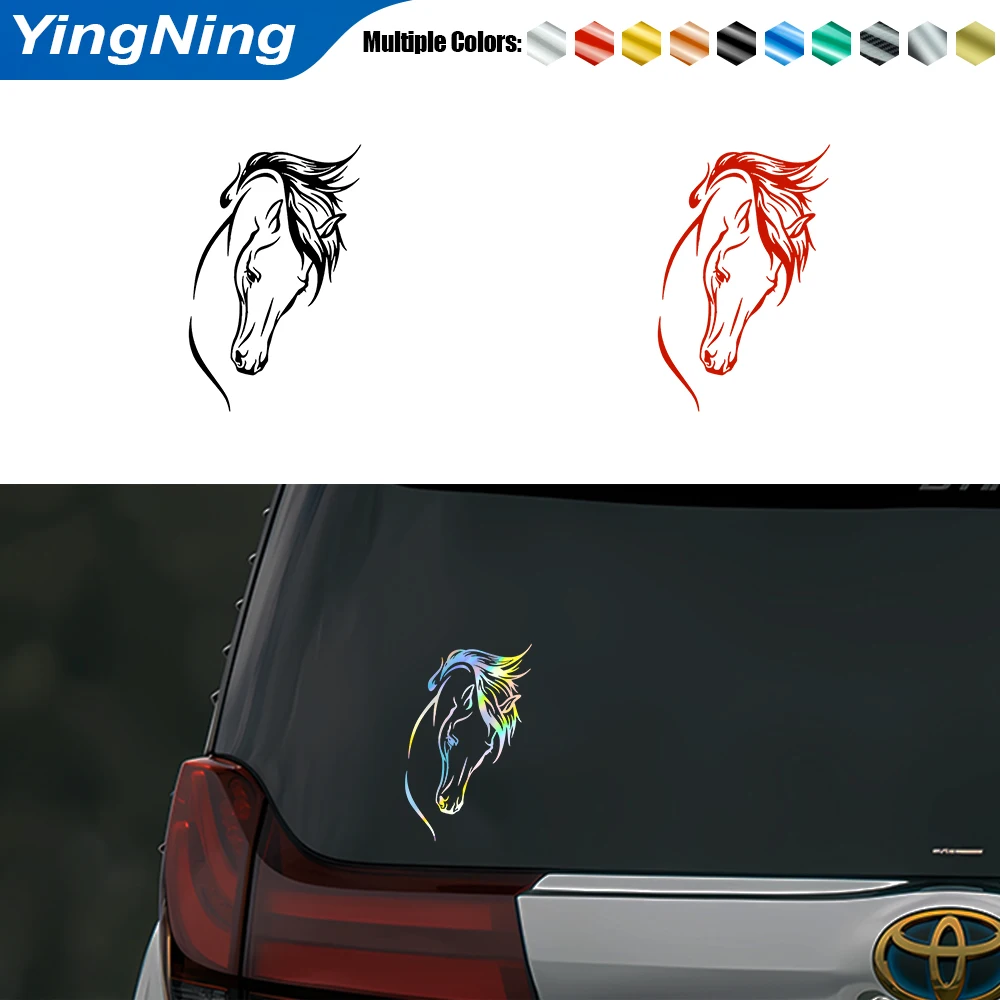 

Horse Decals Car Stickers Waterproof Auto Rear Window Body Bumper Trunk Car Vinyl Decals Interesting Car Decoration Accessories