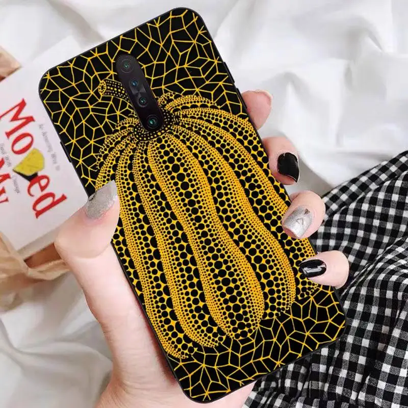 Yayoi Kusama Pumpkin Phone Case For Redmi 9 5 S2 K30pro Silicone Fundas for Redmi 8 7 7A note 5 5A