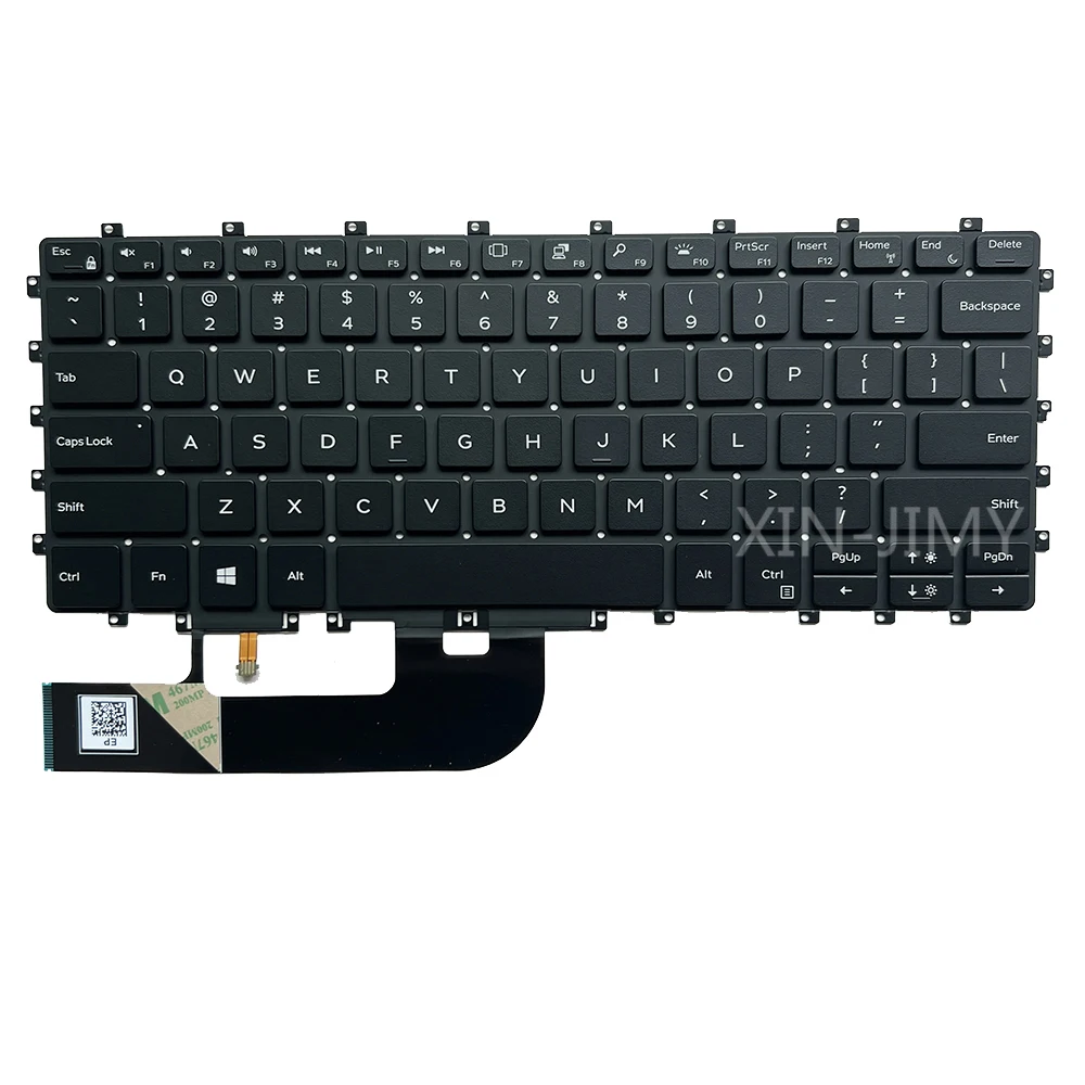 Imagem -03 - Teclado Retroiluminado para Dell Dell Xps 15 9575 em 9570 Precisão 5530 em 02tdw6 2tdw6 Nsk-epabc Pk132471a01 Notebook us