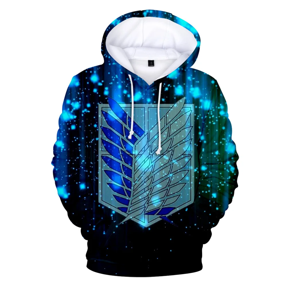 

Leisure hoodie anime advancing giant 3D digital printed men's hoodies