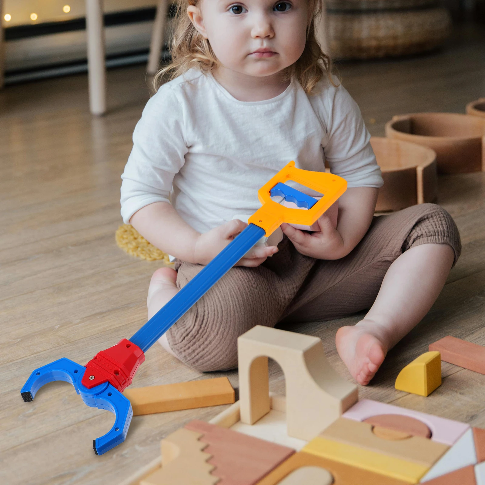 Ergonomische vuilnisklem met verlengd bereik voor huishoudelijk en buitengebruik Antislip afvalpickup Clip Grabber Toy