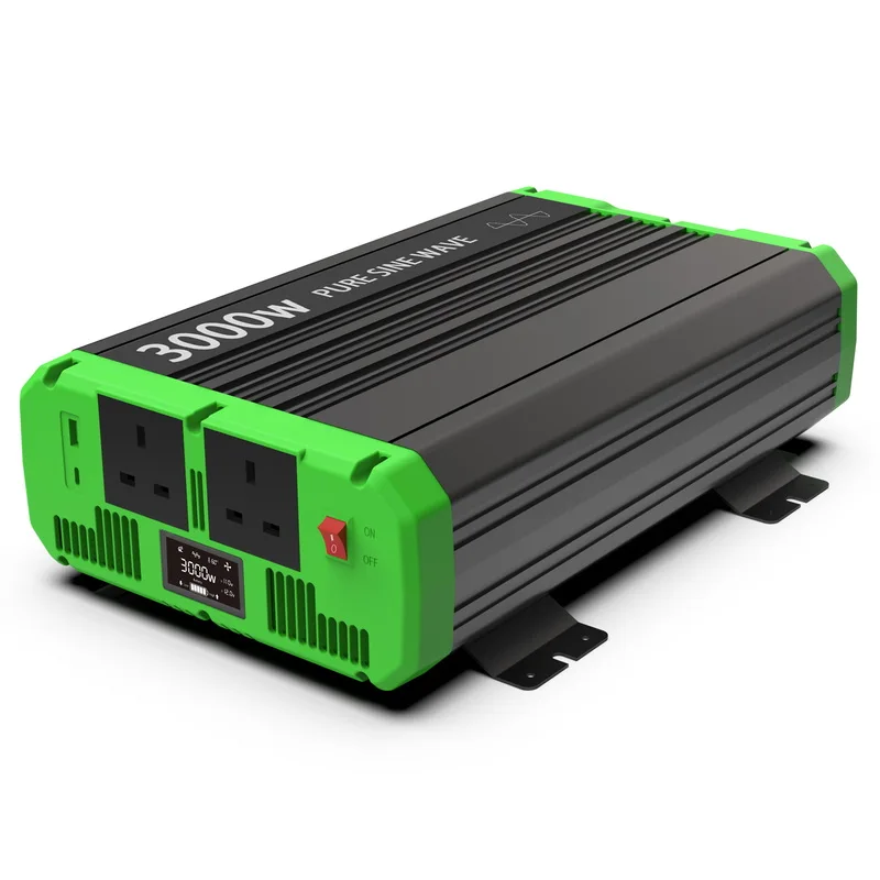 

Power Pure Sine Wave Inverter 3000w 12v 24v DC to 110v 220v Car Battery Power Inverters Converters with Charger Power System