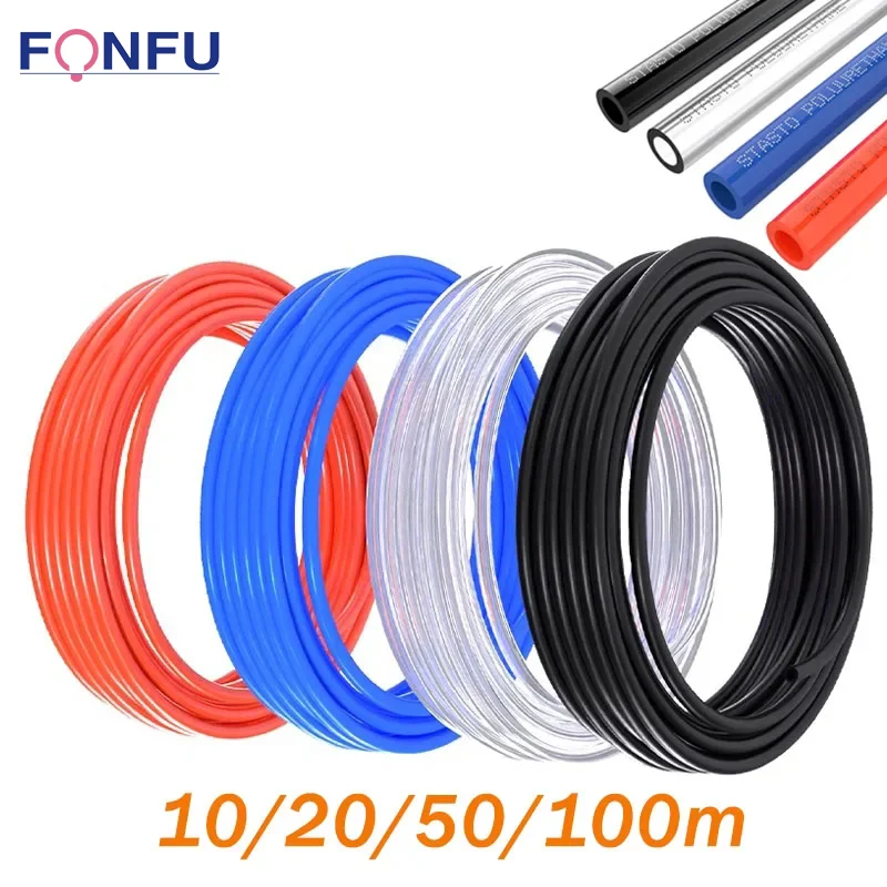 

10m/50m/100meter 8mm 6mm 4mm 10mm 12mm 14mm 16mm Hose Pipe Air Tube Gas Pneumatic Tubing PU Plastic OD 8x5mm 12x8 6x4 4x2.5mm