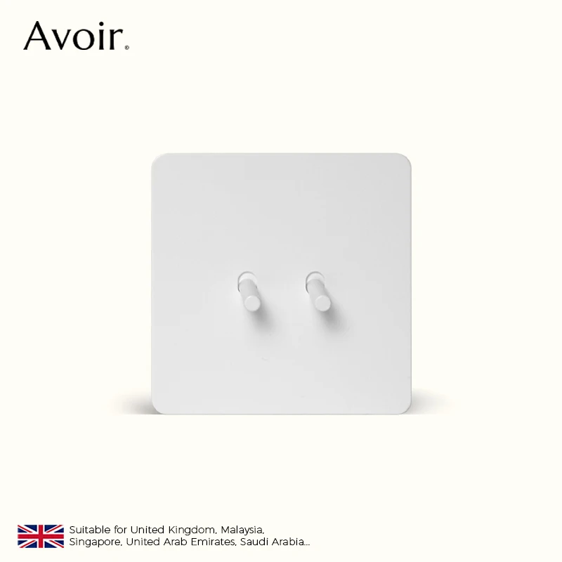 

Avoir Wall Switches For Houses Push Button Switch Light White Stainless Steel Panel Electrical Sockets And Switches USB Charge