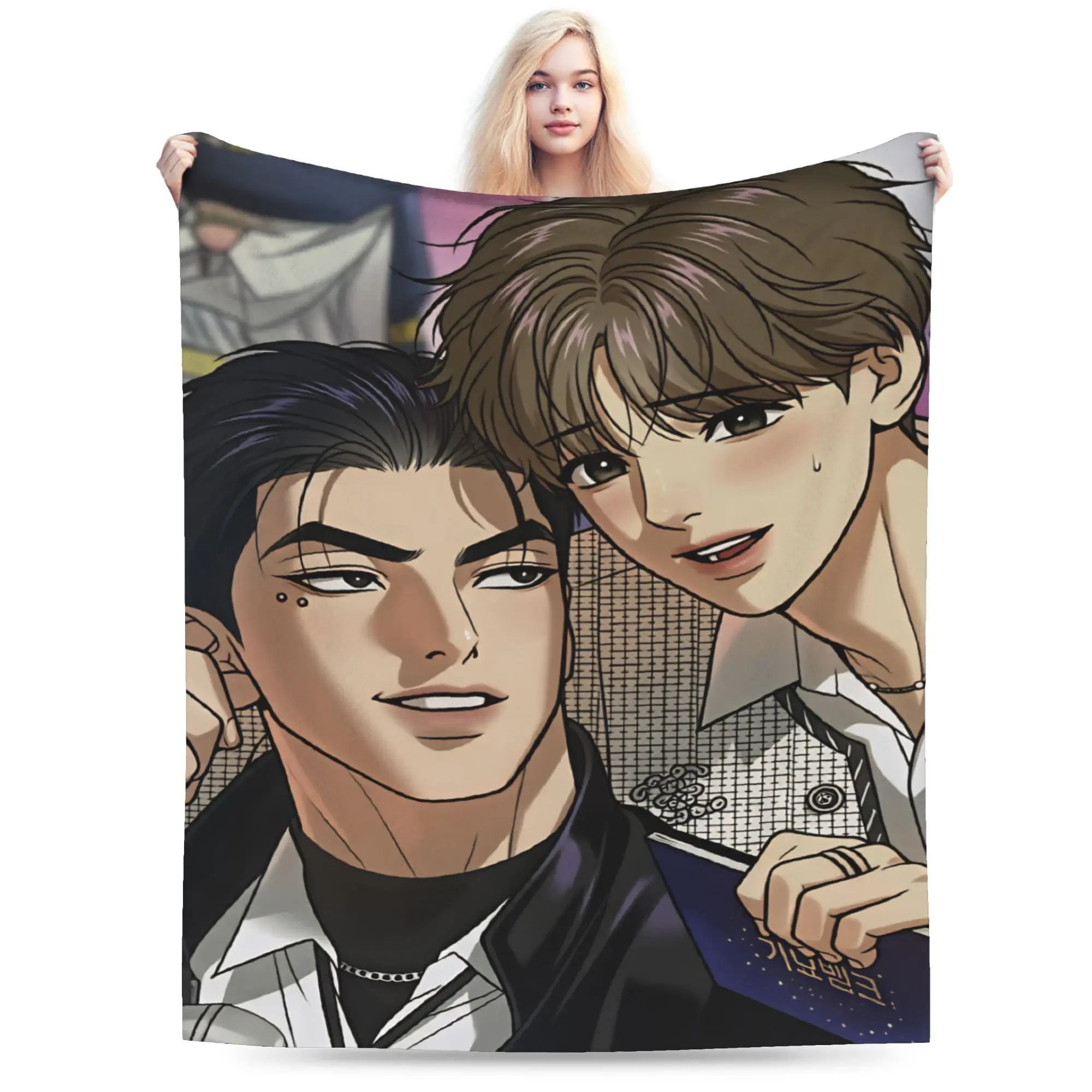 Bl Manhwa Jinx Joo Jaekyung   Blanket Quality Soft  Throw Blanket Winter Kids Outdoor Fashion Bedspread