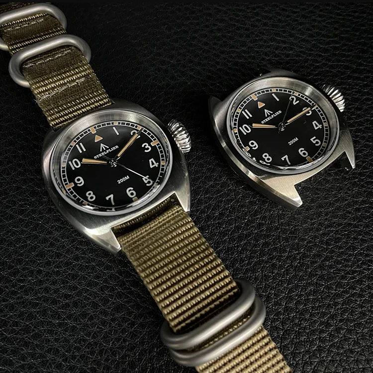 

Мужские часы STEELDIVE Pilot, военные, 36 мм, кварцевые, водонепроницаемые до 20 бар, с сапфировым стеклом, светящимся циферблатом C3/BGW-9, механизм VH31.