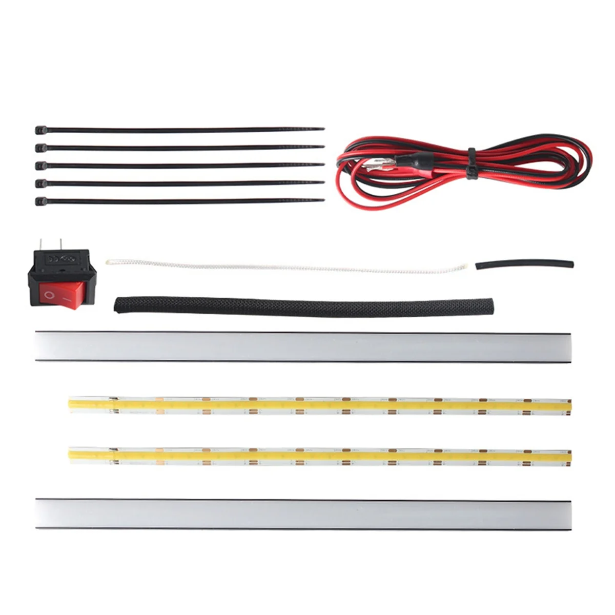 AC37-For Prusa MK4 3D Printer Dual LED Light Bar 24V Ultra Bright Kit Dual Color Adjustable