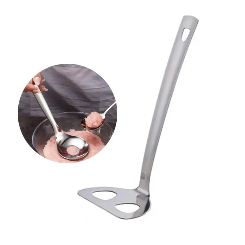 Máquina para hacer albóndigas de acero inoxidable, cuchara antiadherente para albóndigas de pescado y carne, máquina para croquetas, procesador de alimentos, herramienta de cocina para cocinar carne, 1 ud.