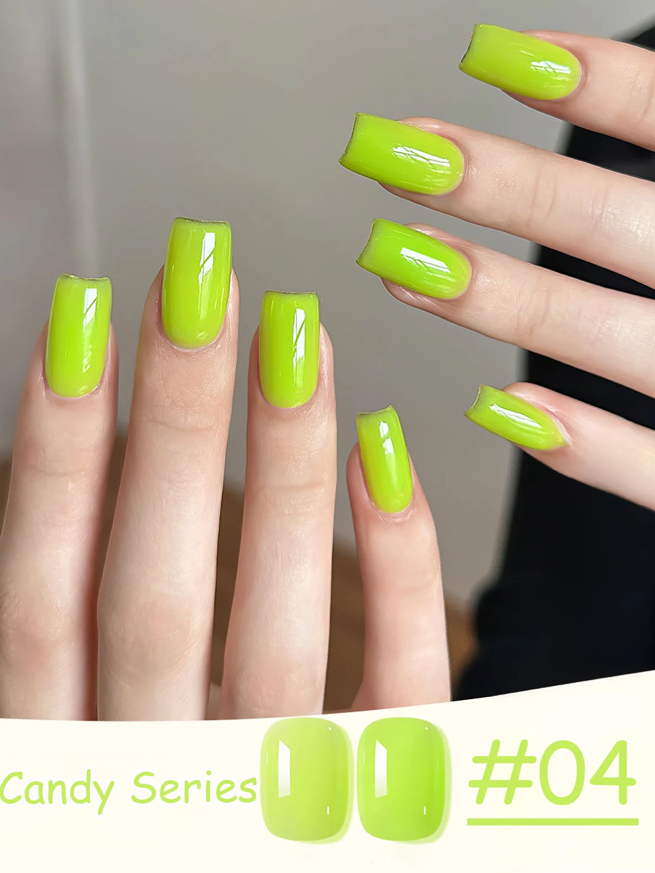 1 stks WS Whitening Glas Snoep Papier Serie Gel Nagellak 2025 Nieuwe Dopamine Semi Ijs Transparante Kleurrijke Nail Art nagel Levert