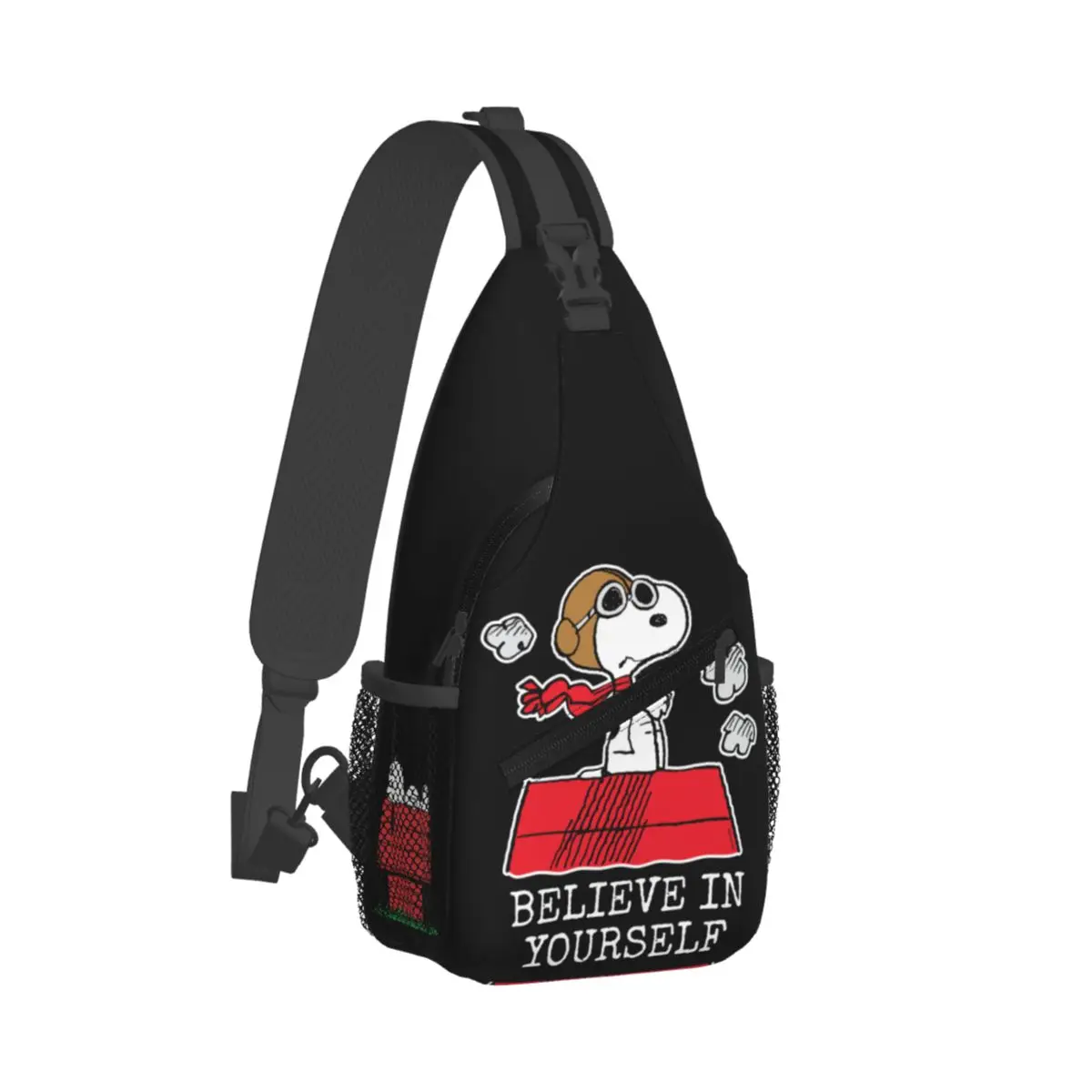 Peanuts Comic Dog Snoopy Sling Bags pecho Crossbody hombro Sling mochila Daypacks Cute Cartoon Comic Joe Cool Fashion Bags