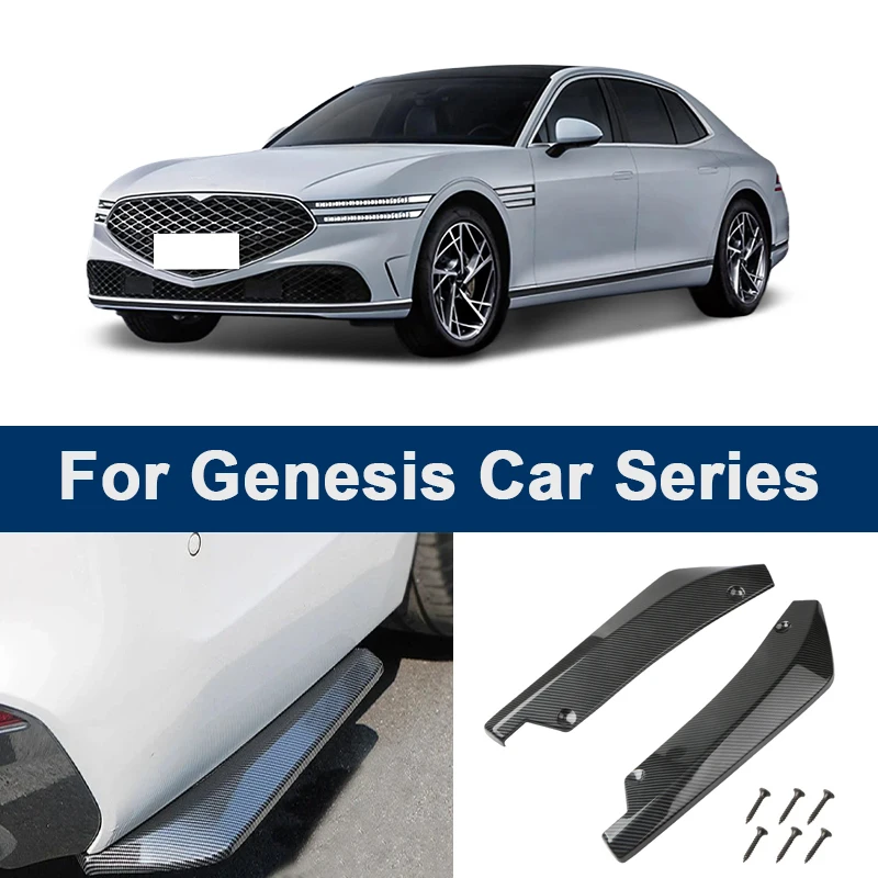 

Для Genesis G70 G80 G90 GV60 GV70 GV80: Задний бампер, диффузор, сплиттер - Прочный ABS, простая установка, спортивный внешний комплект, 2 шт.