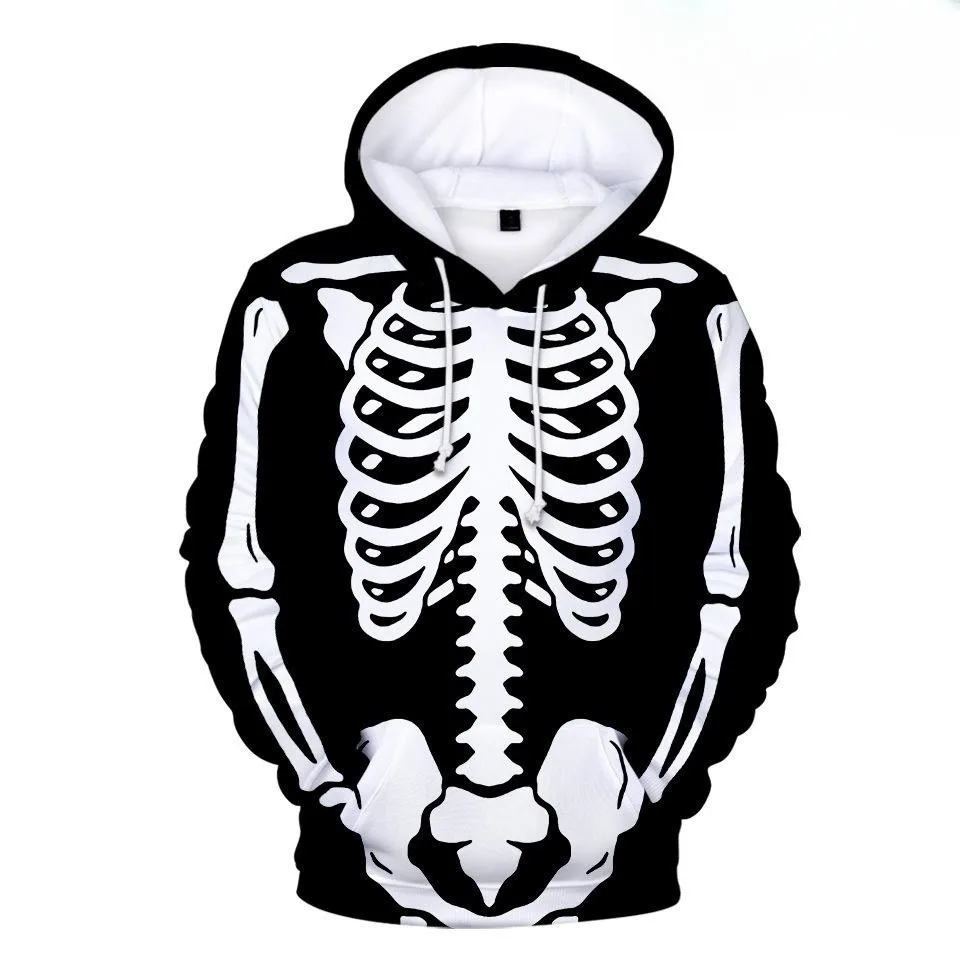 

2023 3D Printed Hoodies for men Perspective skeleton Hip Hop Hoodie Sweatshirt Children Adult Men Women Long sleeve Pullover