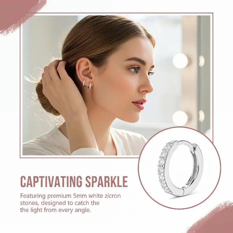 Women Fashion Metal Circle Drop Small Earring 2 Piece Set Modern Lightweight Jewelry for Night Out or Family Gathering