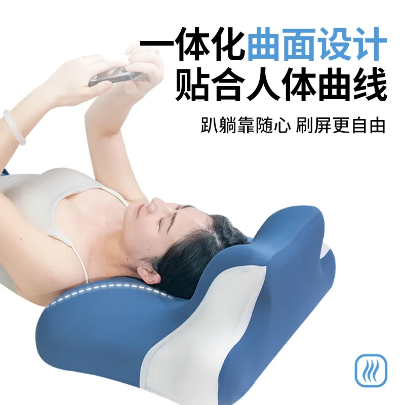 2025 Neues Einfarbiges Multifunktionales Handy-Schlafkissen, Speziell Geformtes Ergonomisches Bett-Schlafkissenkern – Detail 14
