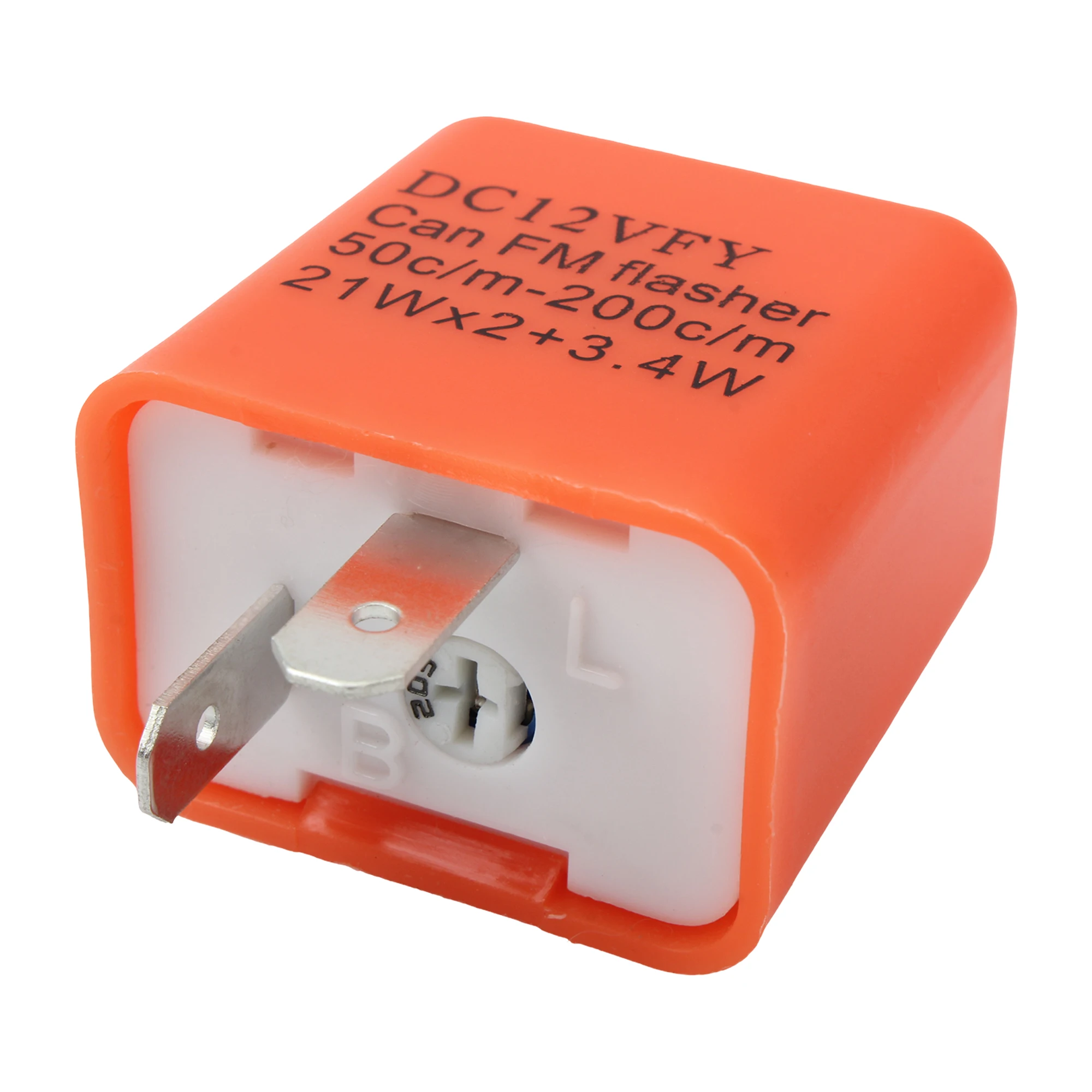 2 Pin 12V Motorcycle LED Flasher Relay Adjustable Frequency for Motorbike Motorcycle Turn Signal Modification Replacement Parts