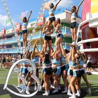 Cheerleader Gifts for Girls,Rainbow Necklace Girl Jewelry Pendant,Sport Cheer Accessories Birthday Gifts for Girls Daugnter 2