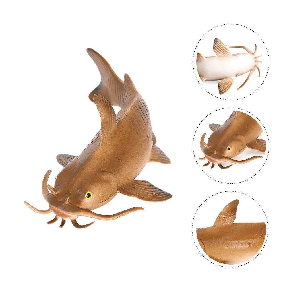 House Decorations for Home Catfish Toy Ornament Ocean Fake Accessories Plastic Child