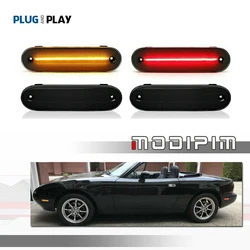 Ambra/rosso/bianco LED auto parafango anteriore/posteriore indicatore laterale indicatori di direzione per Mazda Miata 1990-1997 1999-2005 Mazda MX-5