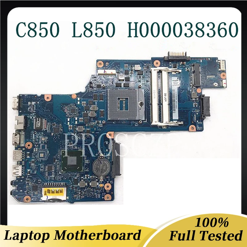 High Quality  C850 L850 H000038360 MainBoard For Toshiba Satellite Laptop Motherboard HM76 GMA HD4000 DDR3 100% Full Tested OK