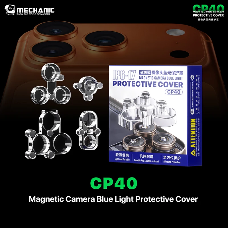 

MECHANIC CP40 Magnetic Camera Blue Light Protective Cover for Phone 6-17 Series Lens Blue Light Lens Repair Protection Tool