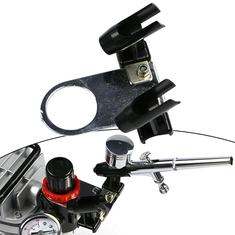 Airbrush Holder Airbrush Clamp-on Style Station Stand 2 Spray For Support Body Painting Model Cake Decoration Dual Airbrush Capa