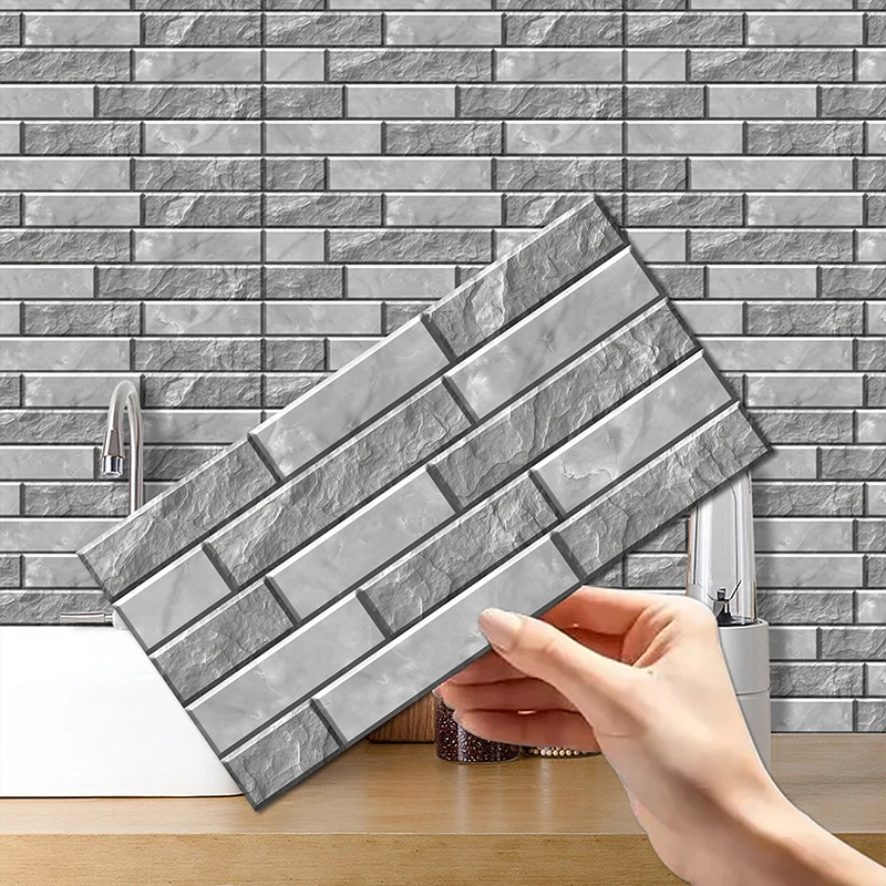 Waterproof Imitation Rock Crystal Film Self-Adhesive Wall Sticker for Kitchen Bathroom Oil Proof Home Decoration Wallpaper
