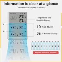 A93P Tuya WIFI Weather Station Digital Forecast Screen With6 Wifi+RF433 Sensors Thermometer Hygrometer Support Voice Control