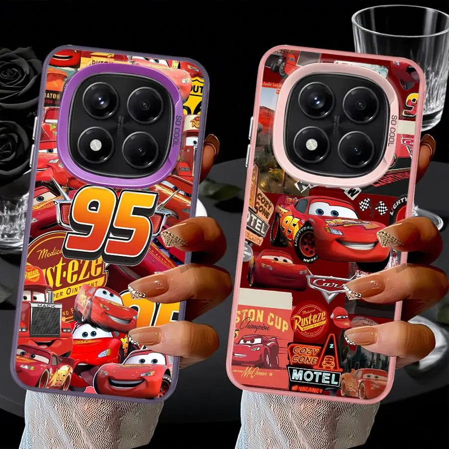 Casing untuk Xiaomi Redmi Note 10 11 Pro 12 13 14 Pro Plus 10s 11s Sampul Lembut Disney Lightning McQueen Lucu