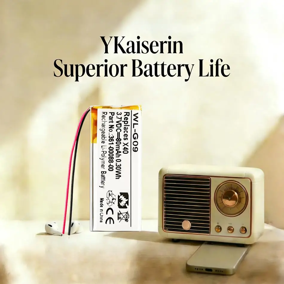 

Аккумулятор 80 мАч для Garmin Vivosmart HR HR+ Approach X40 361-00088-00, безопасная батарея для умных часов