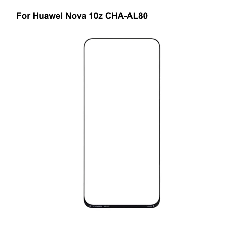 For Huawei Nova 10z CHA-AL80 Front LCD Glass Lens touchscreen Nova10Z Touch screen Panel Outer Screen Glass without flex