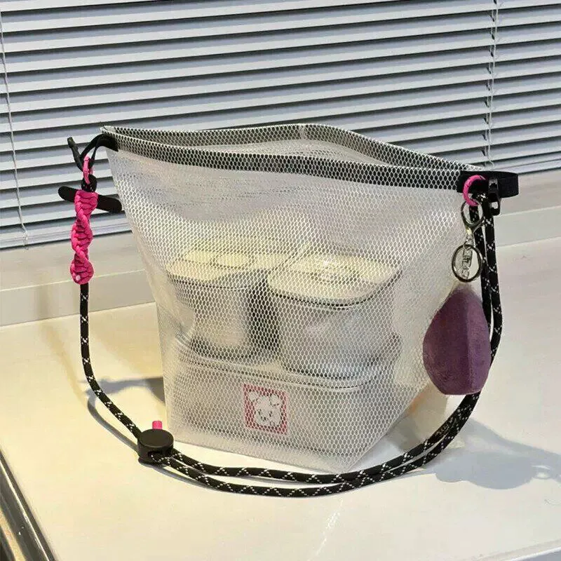 Bolsa Térmica Portátil para Almoço, Lancheira Impermeável Transversal para Viagem, Organizador de Armazenamento