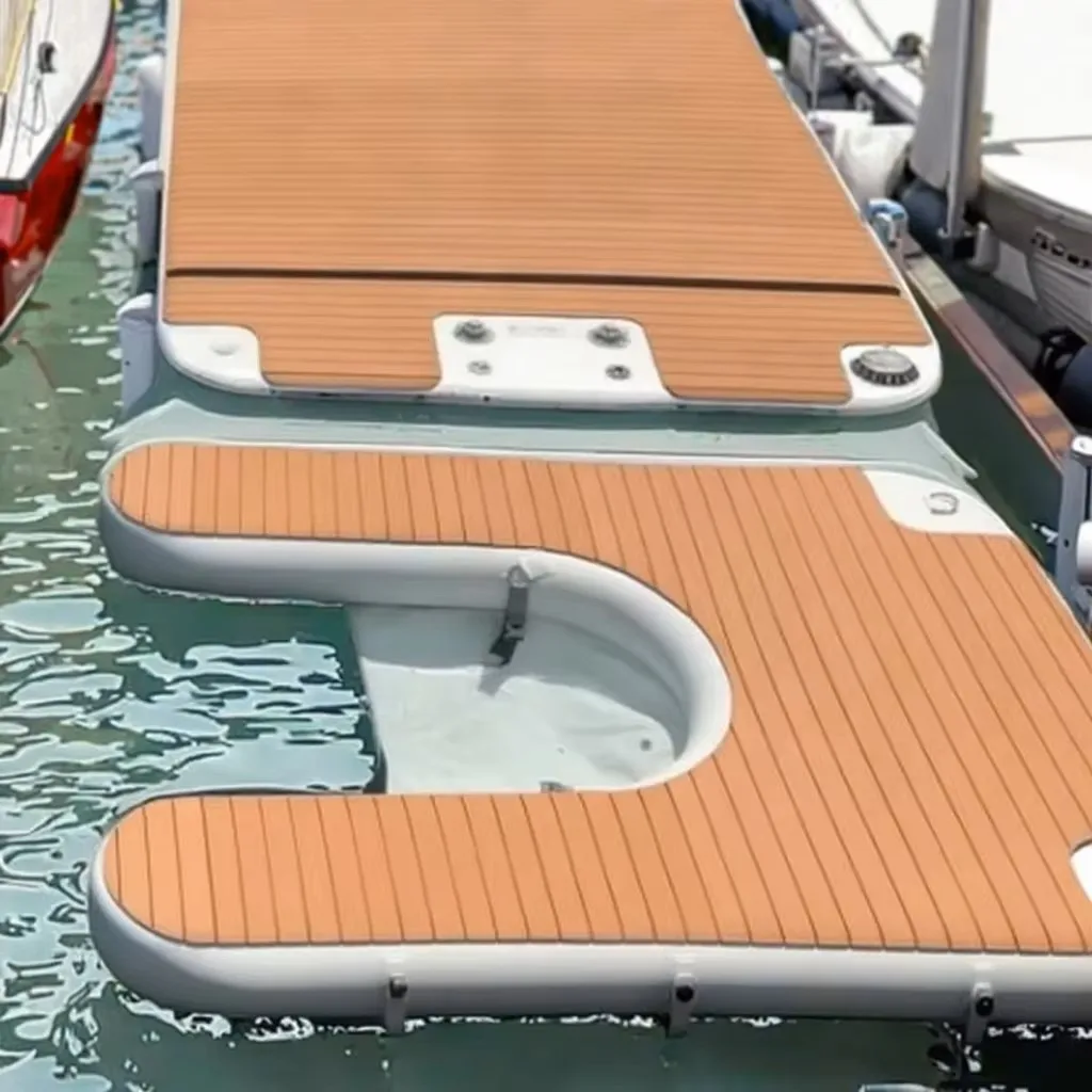 

High Quality Inflatable Watercraft Dock Drop Stitch Material for Yacht Jet Ski Boat on Sea or Lake Minimum Order 1 Piecepromote