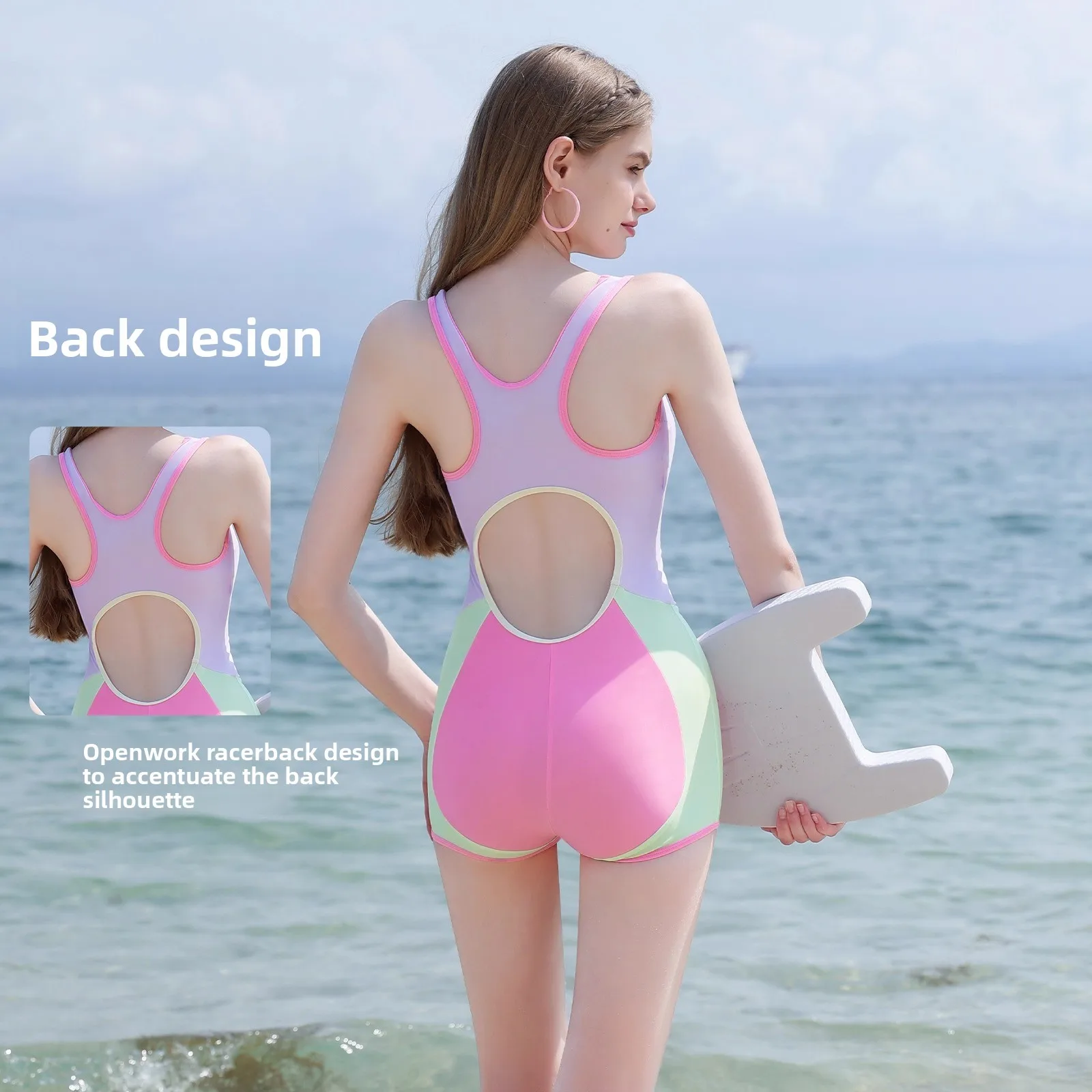 ملابس سباحة ديزني للسيدات من قطعة واحدة بزاوية مسطحة لحمامات السباحة النسائية #4