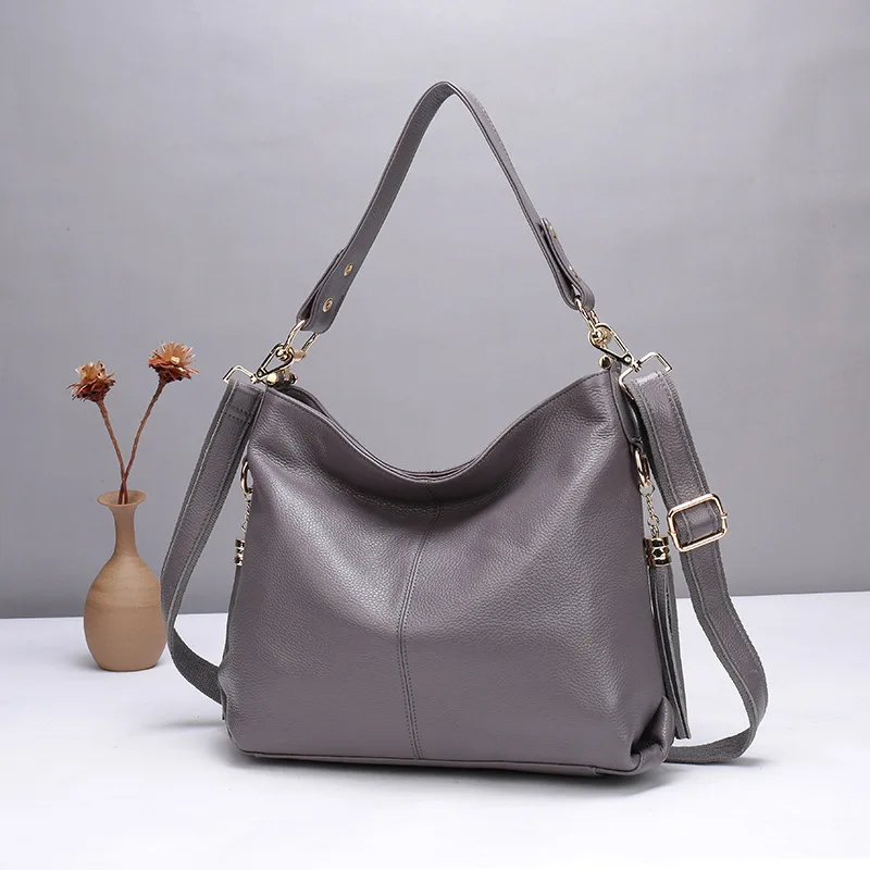 

2025new South Korea fashion genuine leather light luxury trendy hand-carrying bag cowhide crossbody bag