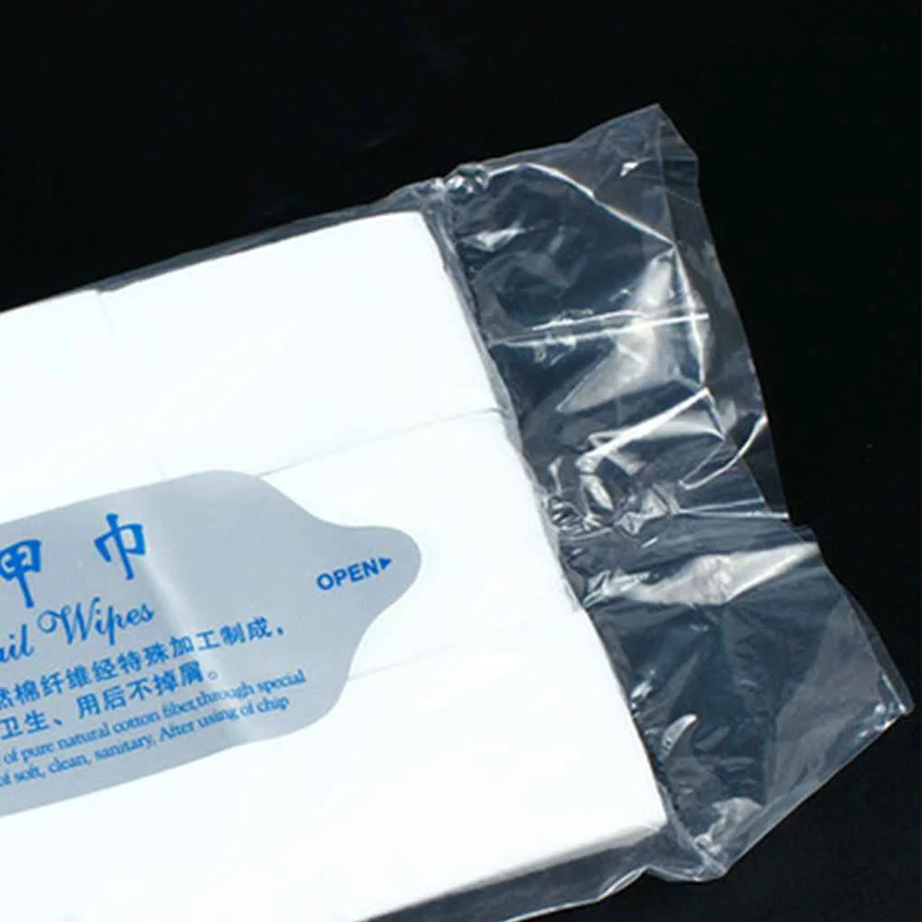 900 Teile/paket Neue Tragbare Nail art Tücher Maniküre Polnischen Tücher Baumwolle Lint Baumwolle Pads Papier Acryl Gel Tipps