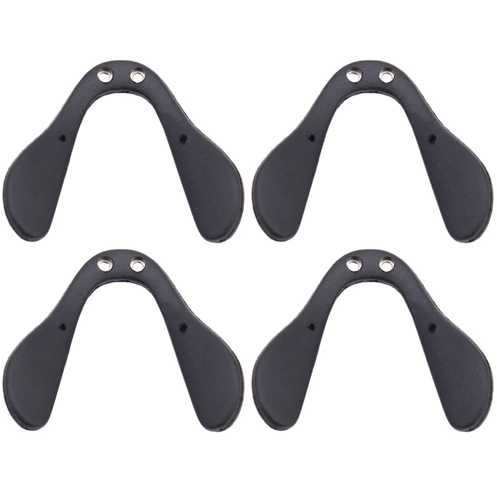 4 قطعة منصات أنف للنظارات قابل للتعديل المعادن المطاط النظارات استبدال لينة دعم الدراجات في الهواء الطلق ركوب النظارات الأنف #2