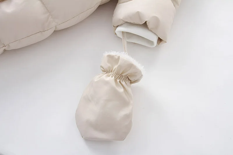 AYNIGIELL 2024 Winter Neugeborenen Verdickung Overall Integrierte Wolle Mit Kapuze Unten Strampler Baby Jungen und Mädchen Warme Schneefeste Overalls – Detail 11