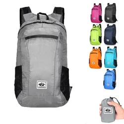Mochila plegable impermeable para deportes al aire libre, bolsa de viaje portátil de gran capacidad para hombres y mujeres