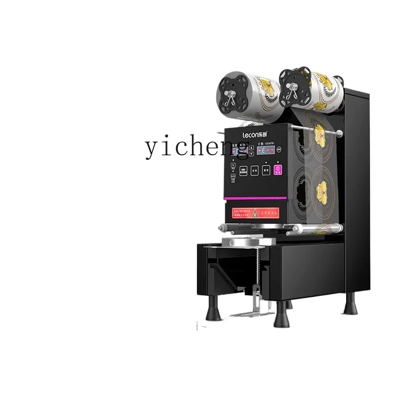 ZK automatic milk tea sealing machine Commercial milk tea shop equipment Soybean milk beverage paper cup sealing machine