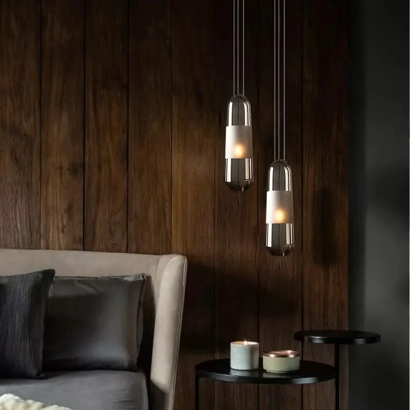 Modern Glass Led Pendant Lights Dining Room Bedroom Kitchen Hanging Lamps Luminarias Loft Industrial Home Decor Fixtures