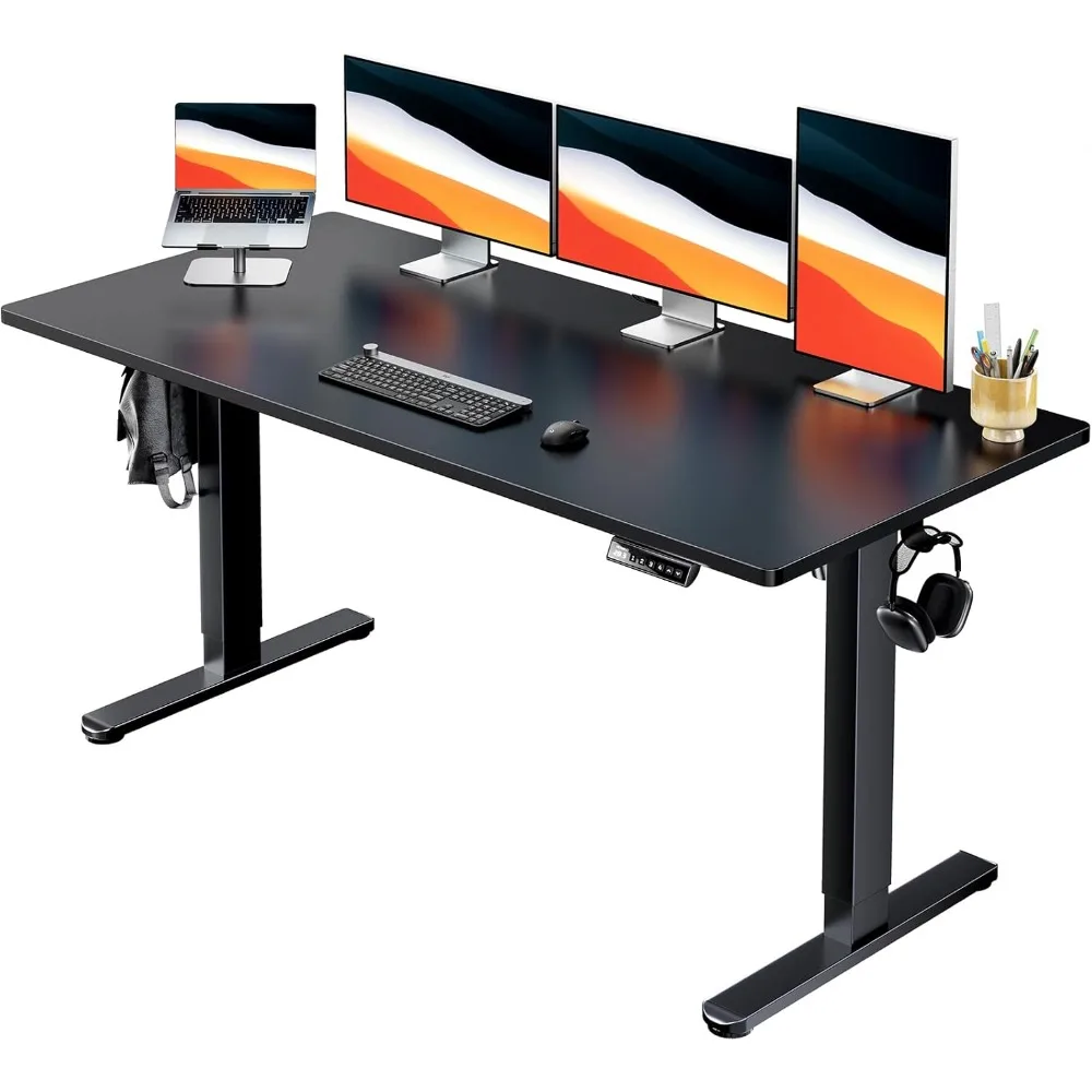 

60" x 24" Whole Piece Desktop, Adjustable Height, 4 Height Memory Settings, Office Desks