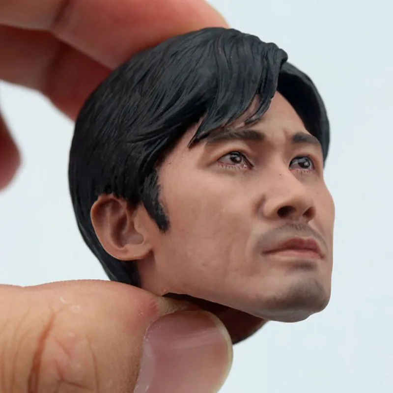 1/6 Scale Tony Leung Head Sculpt Infernal Affairs Chan Wing Yan Head Carving Fit for 12in Action Figure Phicen Tbleague Toy