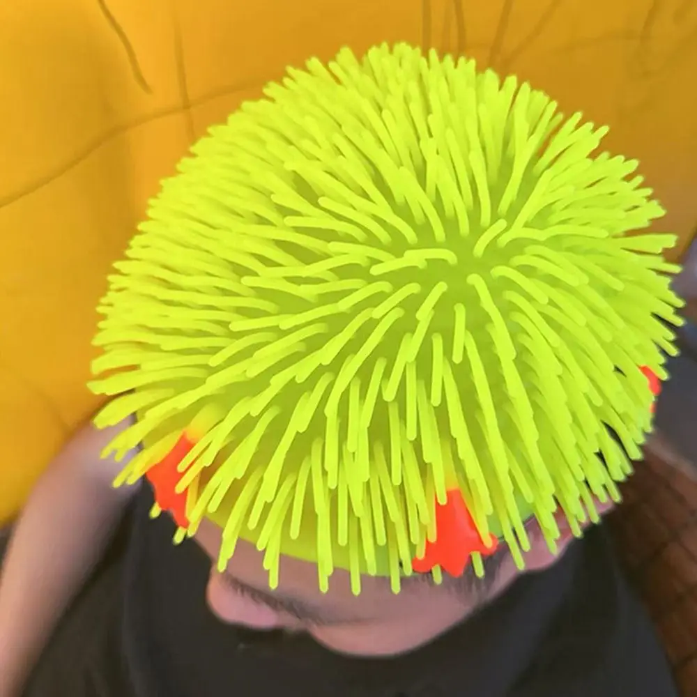 Soft Spiky Ball Prank Hat Portable Comfortable To Wear Spikey Wig Cap Lightweight Multifunctional Funny Headwear Prank Prop
