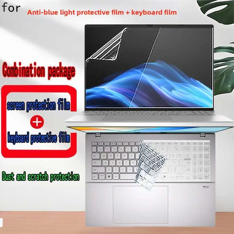 

For ASUS Vivobook S16 S3607 laptop screen protector keyboard film ultra-clear anti-glare and anti-blue transparent film