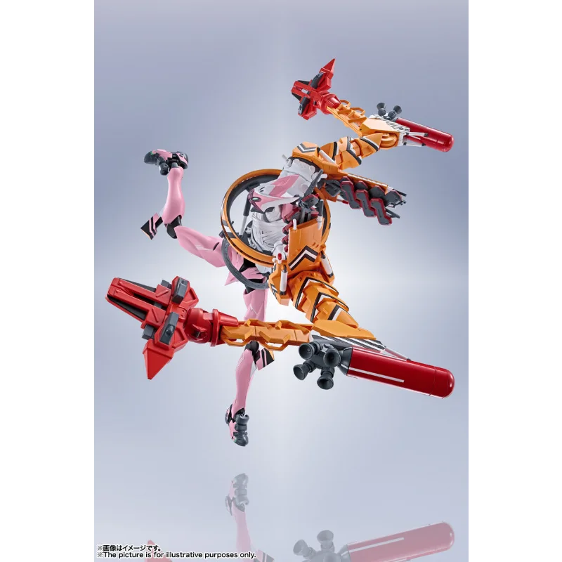 Bandai Original Robot Spirits SIDE EVA Evangelion EVA Unit-08 Β-ICC Improvised Combat Ver. Action Anime Figure Model Toy Gift view 5