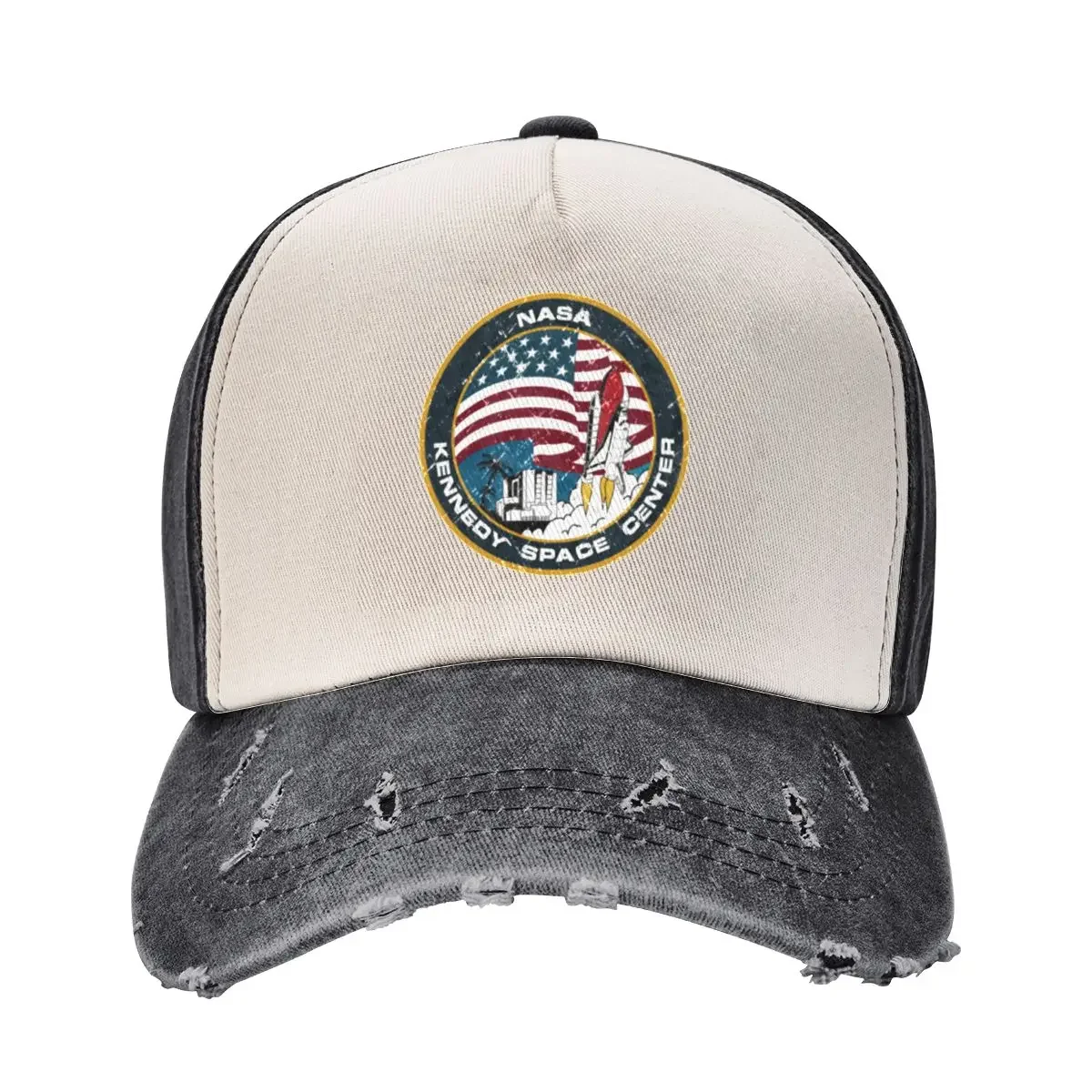 Kennedy Space Center Vintage Emblem Baseball Cap Vintage Luxury Man Hat cute Golf Men Women's