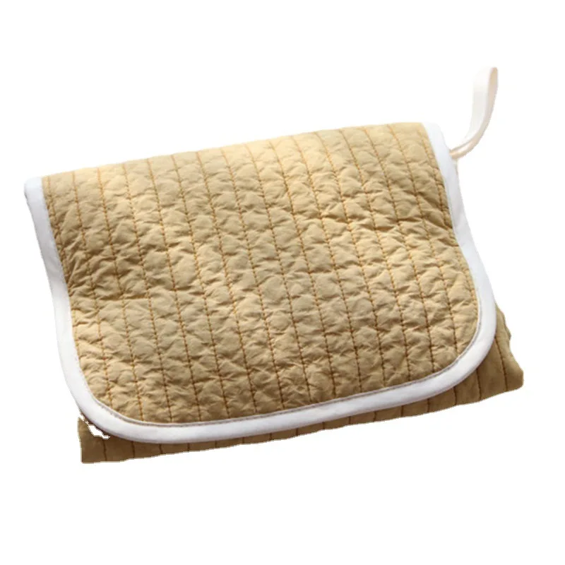 Outdoor Newborn Changing Pads Simplicity Solid Color Infant Baby Changing Mat Soft Cotton Portable Baby Diaper Changing Mat