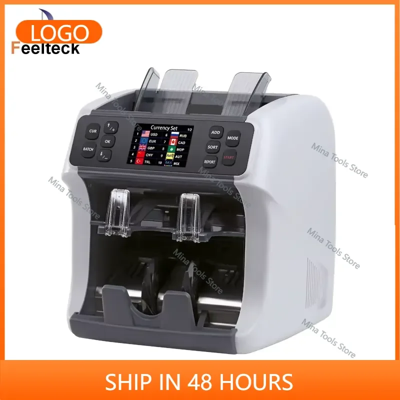 2026 Universal Portable Mixed Money LED Display Counter for Bank Use Efficient Bill Counting Machine